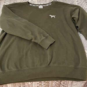 PINK Victoria Secret Green Sweatshirt